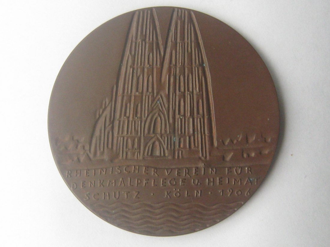  Bronzemedaille 1966 Auf die 60-Jahrfeier des Rheinischen Vereins für Denkmalpflege und Heimatschut   