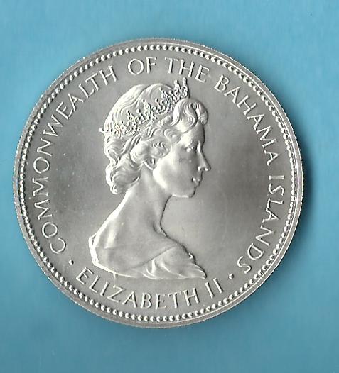  Bahamas 1 Dollar 1971 Silber Koblenzer Muenzen Studio Münzenankauf Koblenz Frank Maurer AD317   