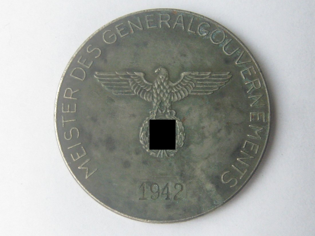  Sportmedaille,Jahr 1942, Meister des Generalgouvernements, wohl spätere Prägung   