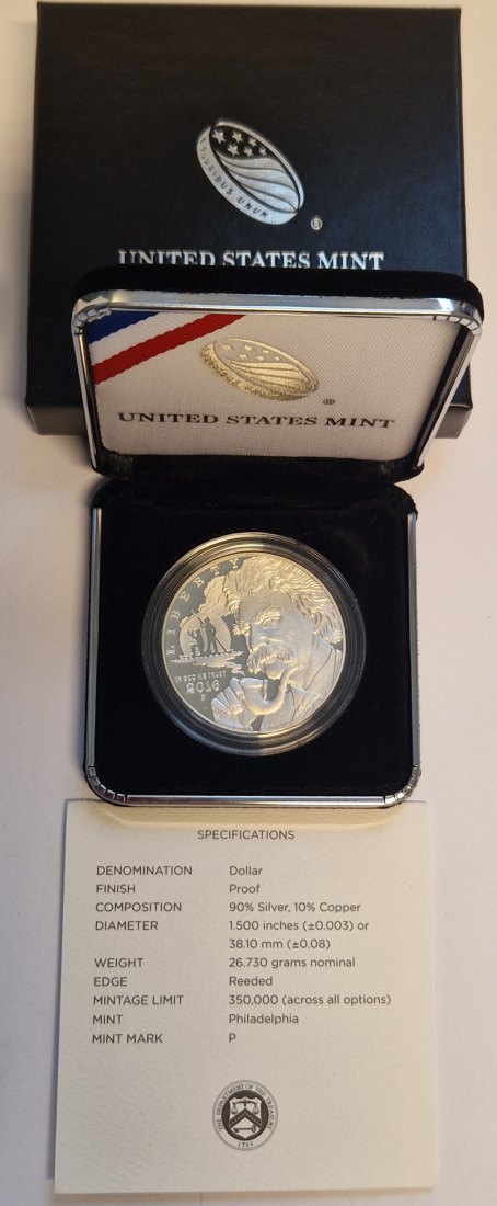  United State Mint Mark Twain 2016 Münzenankauf Koblenz Frank Maurer AD179   