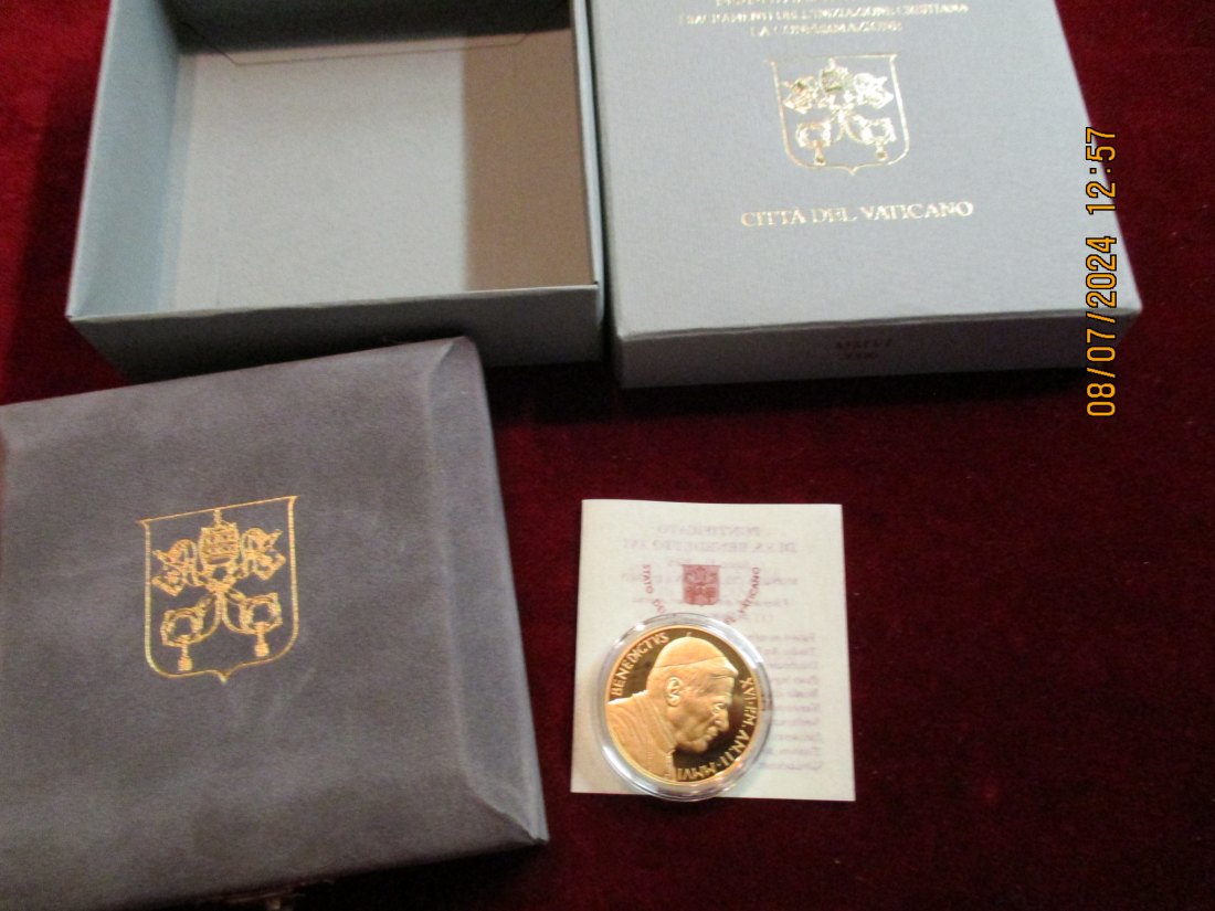  50 Euro 2006 Vatikan 2. Pontifikatsjahr Goldmünze 917er Benedikt XVI.   