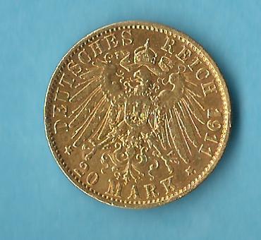  Kaiserreich 20 Mark Hessen 1911 ss Gold Golden Gate Goldankauf Koblenz Frank Maurer AD395   
