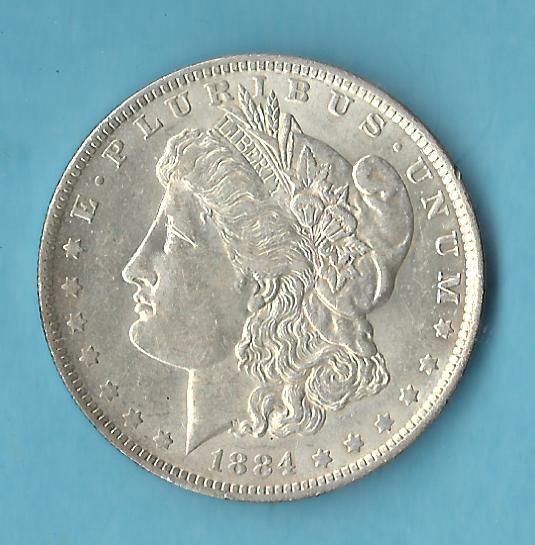  USA Morgan Dollar 1884 O vz  Silber Golden Gate Goldankauf Koblenz Frank Maurer AD514   