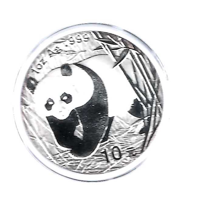  China 10 Yuan 2002 Panda motiv Silber Münzenankauf Koblenz Frank Maurer AD420   