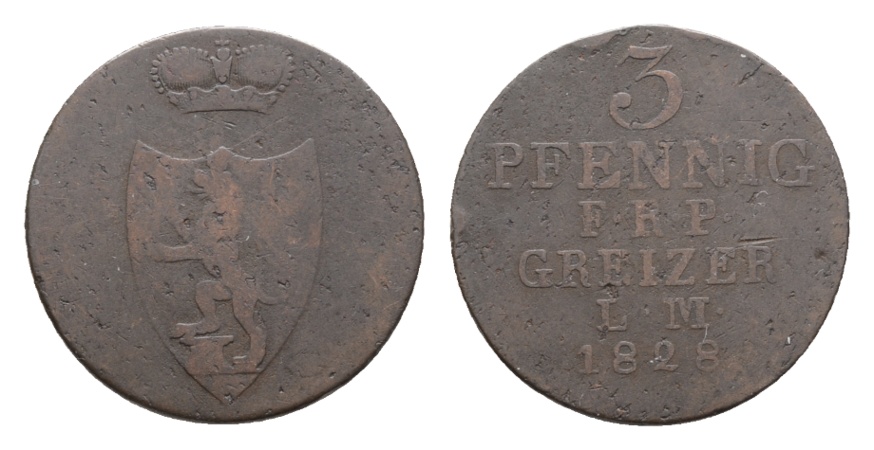  Reuß; Kleinmünze 1828   