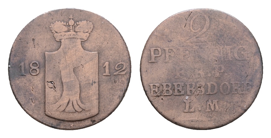 Reuß; Kleinmünze 1812   