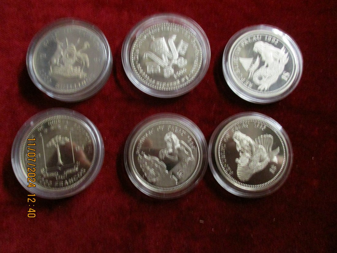  Lot Sammlung 6 Münzen siehe Foto / BV1   