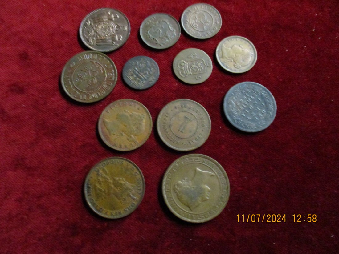  Lot Sammlung alter Münzen siehe Foto /K2   