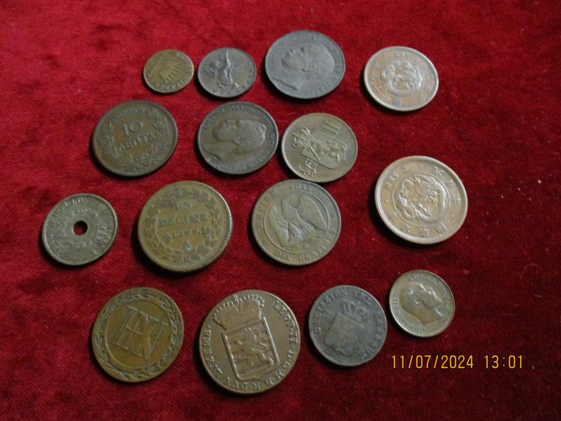  Lot Sammlung alter Münzen siehe Foto /K5   