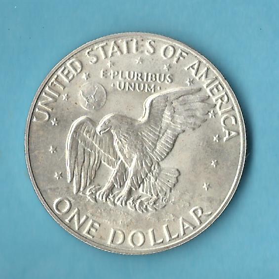  USA Eisenhower 1974 Silver Dollar Golden Gate Goldankauf Koblenz Frank Maurer AD590   