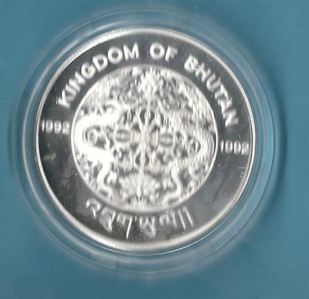 Bhutan 300 N.1992 31,47 GR.925 PP Silber Golden Gate Goldankauf Koblenz Frank Maurer AD596   