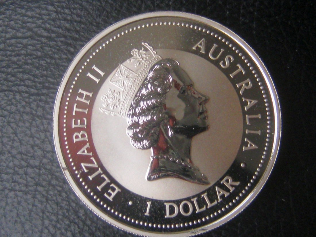  Australian Kookaburra 1 Dollar 1996- 31,1035 g; 999er Silber;   