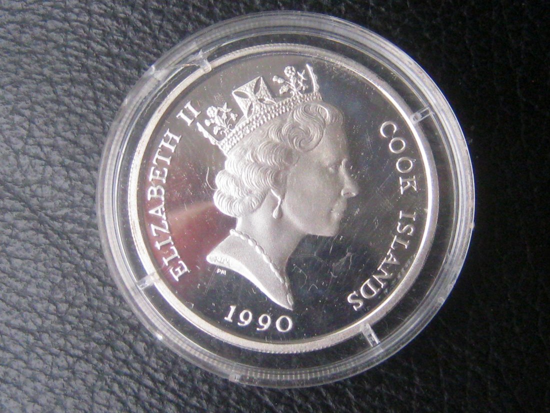  Cook-Islands 10 Dollars 500. Jahrestag ; 10 Gramm 925-er Silber, im Originalkapsel   