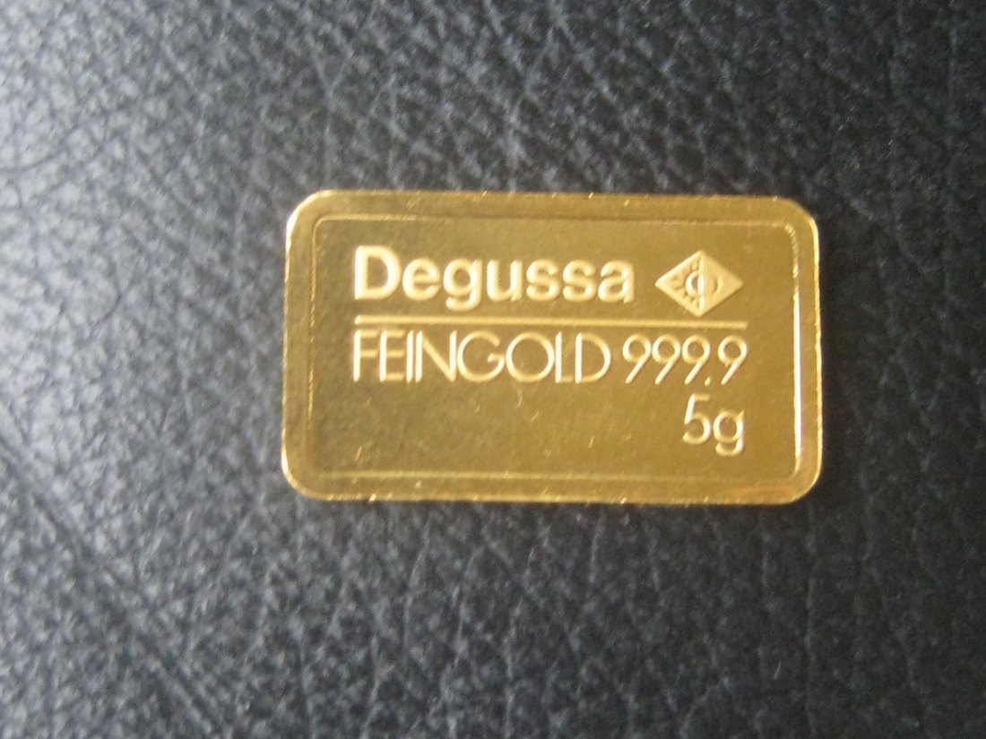  DEGUSSA Goldbarren 5 g   