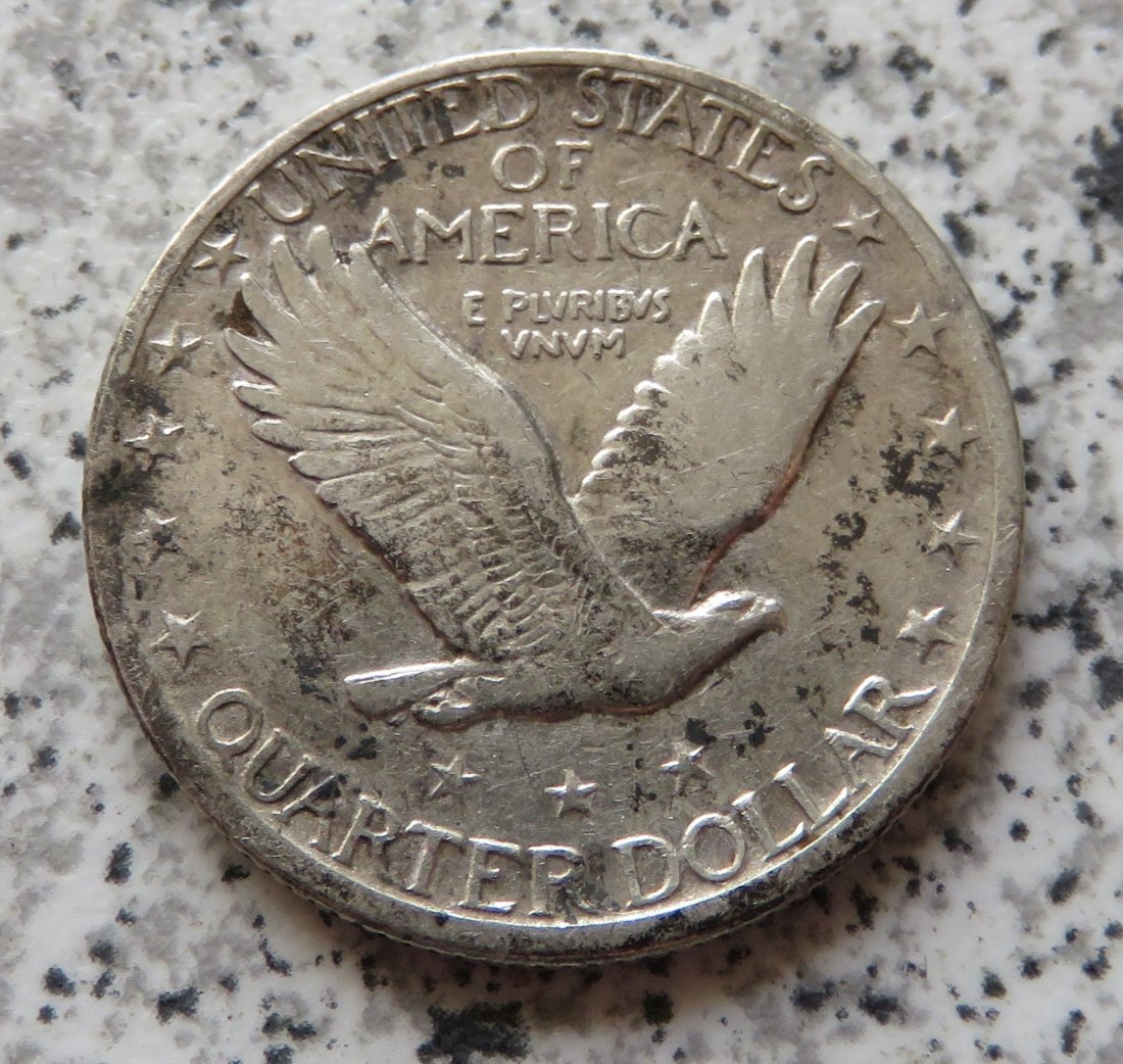  USA Quarter Dollar 1917 D / 25 Cents 1917 D   