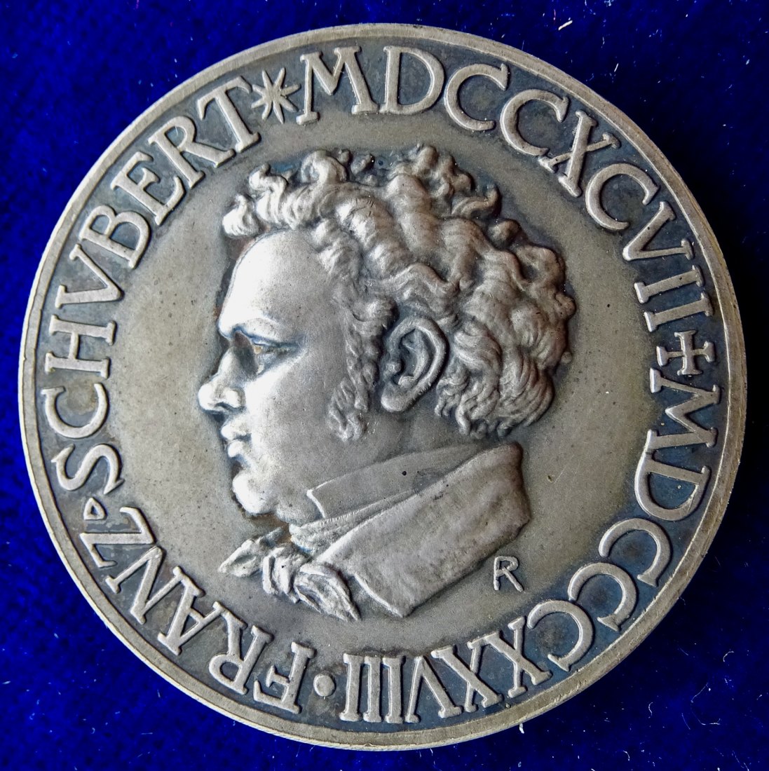  Franz Schubert 100. Todestag 1928 Medaille von Karl Roth München   
