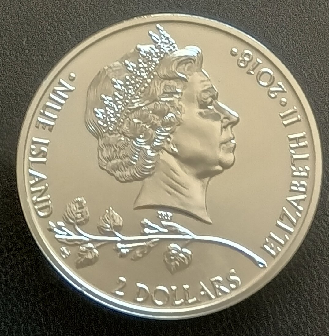  Niue 2 Dollar 2018 Czech Lion / Tschechischer Löwe 1 oz Silber   