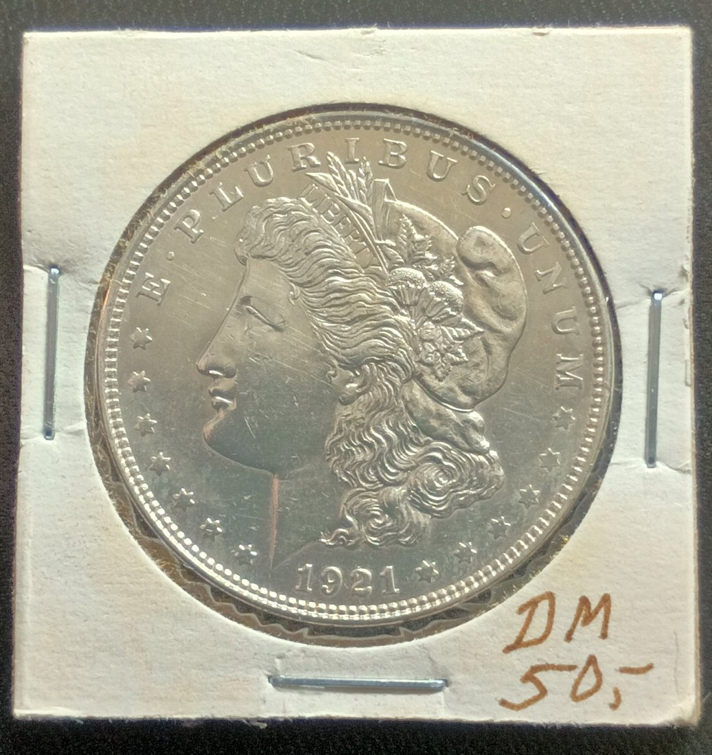  1 Dollar USA 1921 Morgan-Dollar Silber   