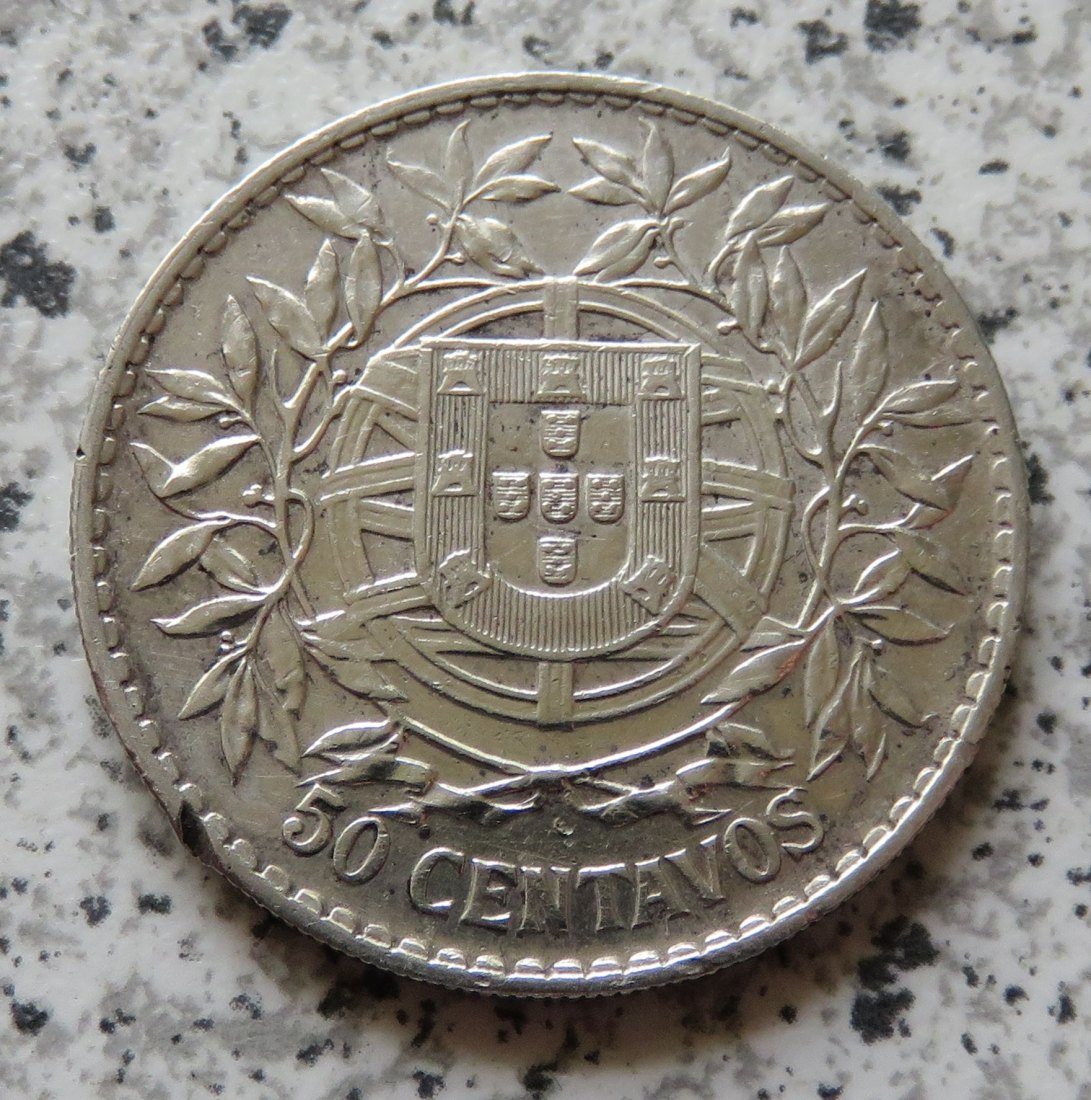  Portugal 50 Centavos 1914   