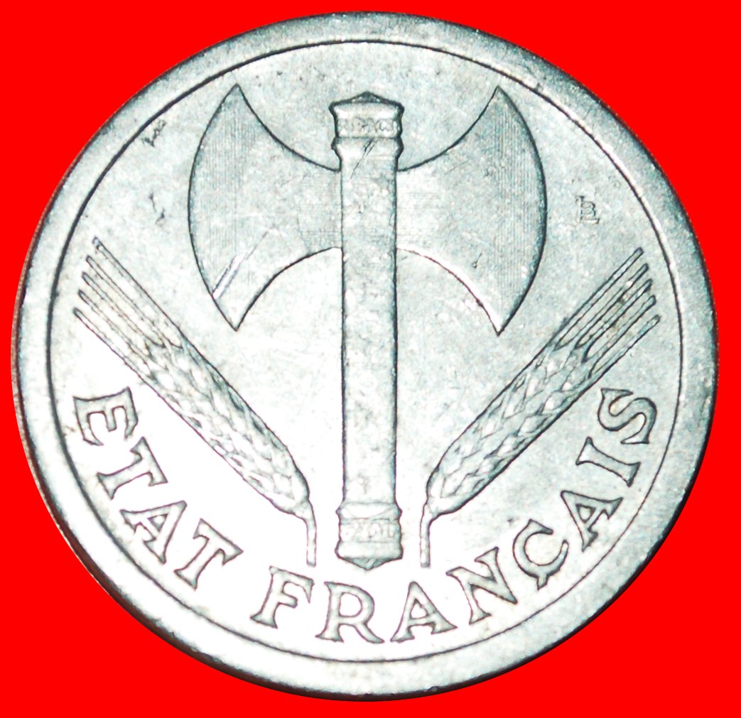  * AXE & GRAIN SPRIGS (1943-1944): FRANCE ★ 2 FRANCS 1944! VICHY WAR PERIOD! LOW START ★ NO RESERVE!   