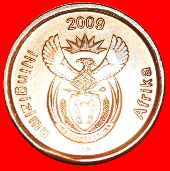  * CRANE: SOUTH AFRICA ★ iNingizimu Afrika 5 CENTS 2009 MINT LUSTRE! LOW START ★ NO RESERVE!   