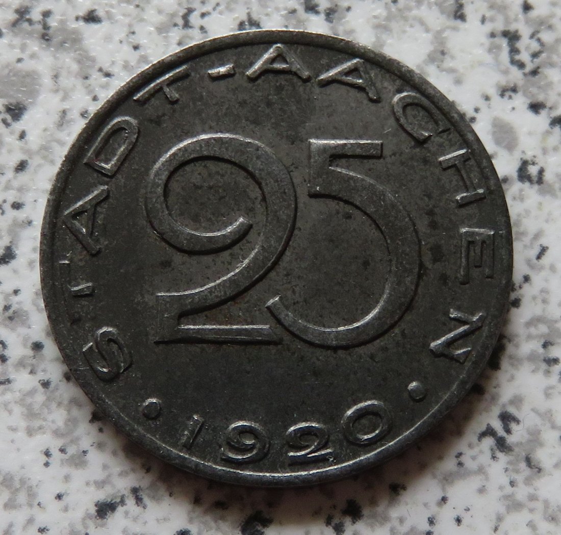  Aachen 25 Pfennig 1920   