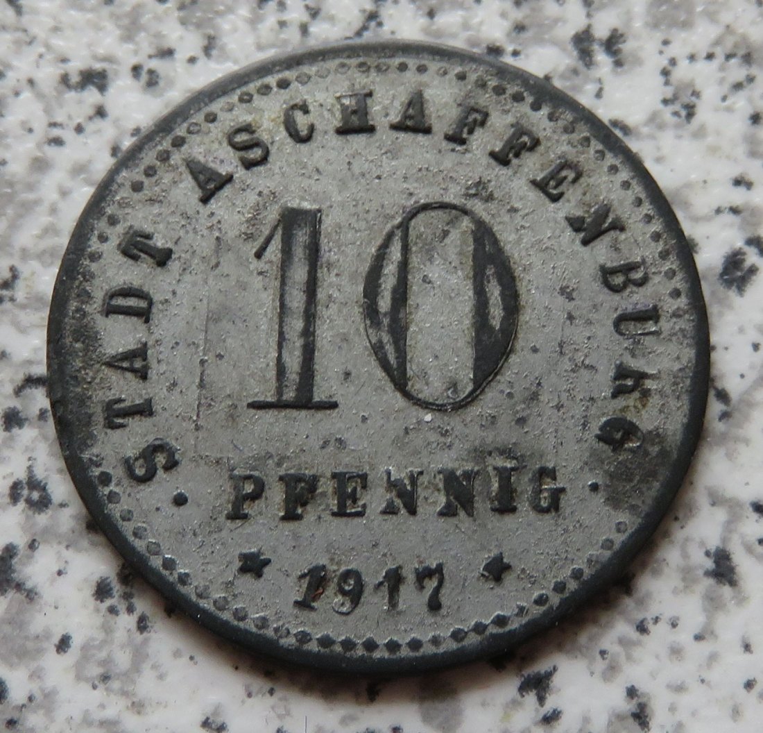  Aschaffenburg 10 Pfennig 1917   