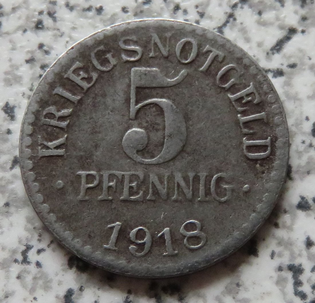  Braunschweig 5 Pfennig 1918   