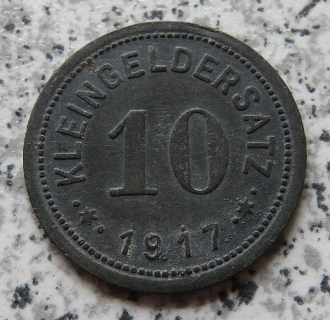  Mansfeldsche Gewerkschaft Eisleben 10 Pfennig 1917   