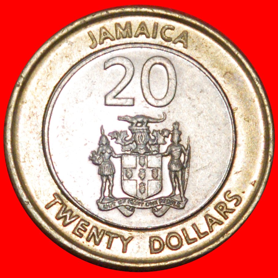  *GREAT BRITAIN (2000-2008):JAMAICA★20 DOLLARS 2001 GARVEY 1887-1940★CROCODILE★LOW START★ NO RESERVE!   