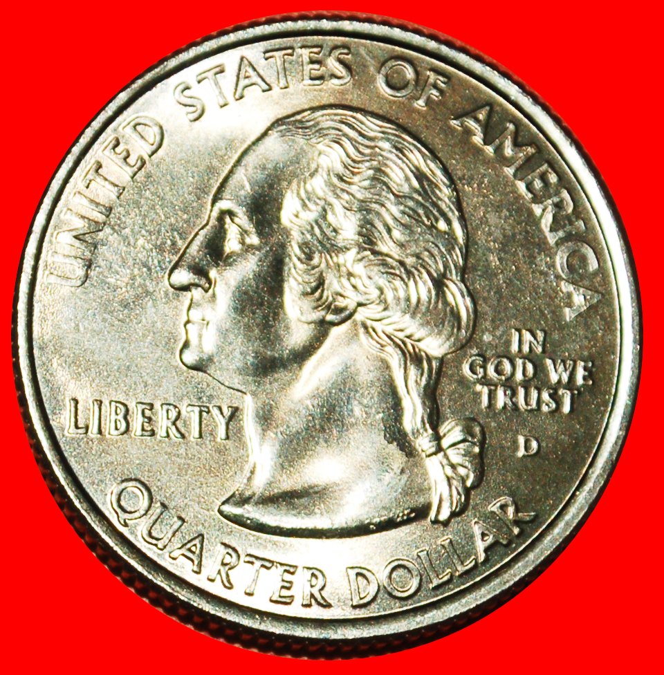  * GOLDEN GLEISBEFESTIGUNG 1889: USA ★ 1/4 DOLLAR 2007D WASHINGTON (1789-1797)! STG! OHNE VORBEHALT!   