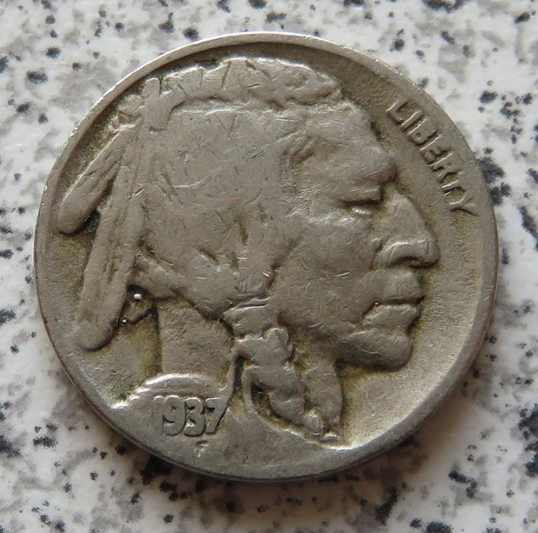  USA 5 Cents 1937 D   