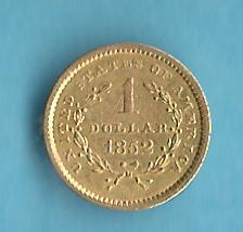  1 Gold Dollar USA 1852 rar ss-vz  Golden Gate Münzenankauf Koblenz Frank Maurer AD659   