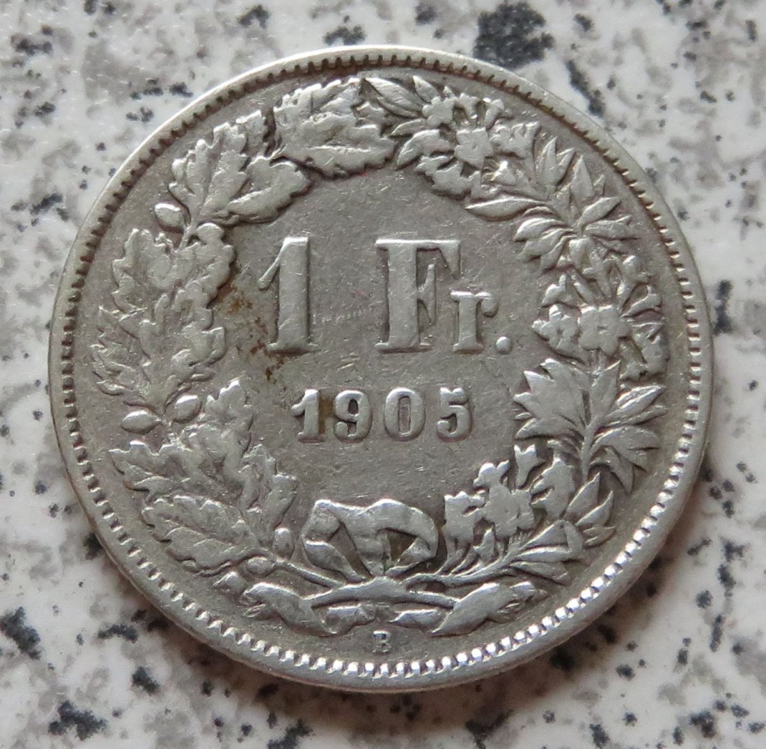  Schweiz 1 Franken 1905   