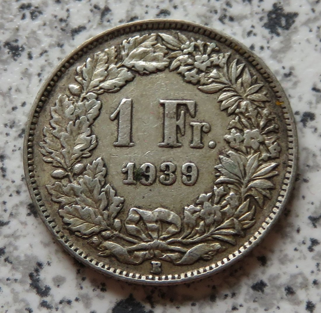  Schweiz 1 Franken 1939   