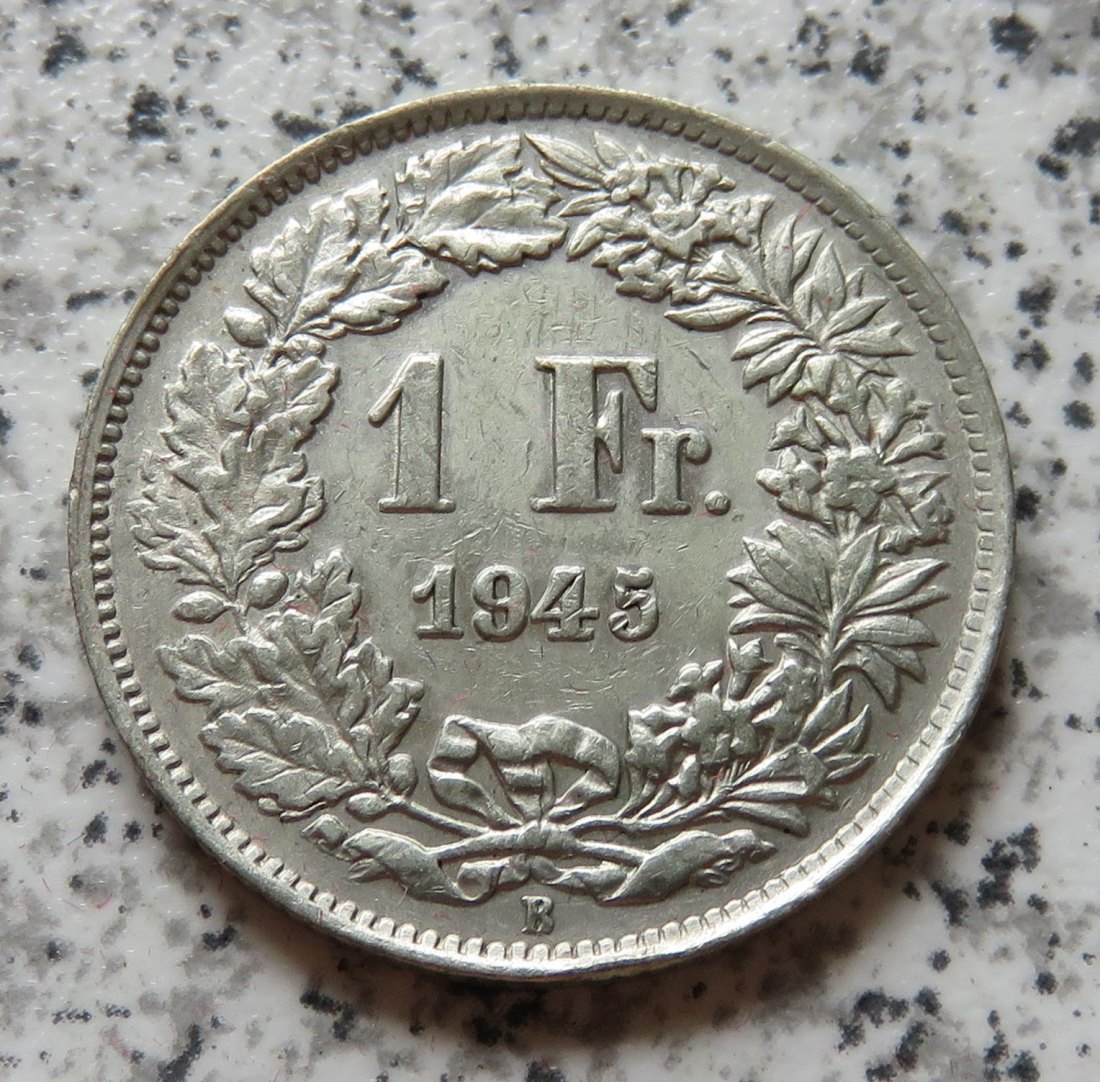  Schweiz 1 Franken 1945   