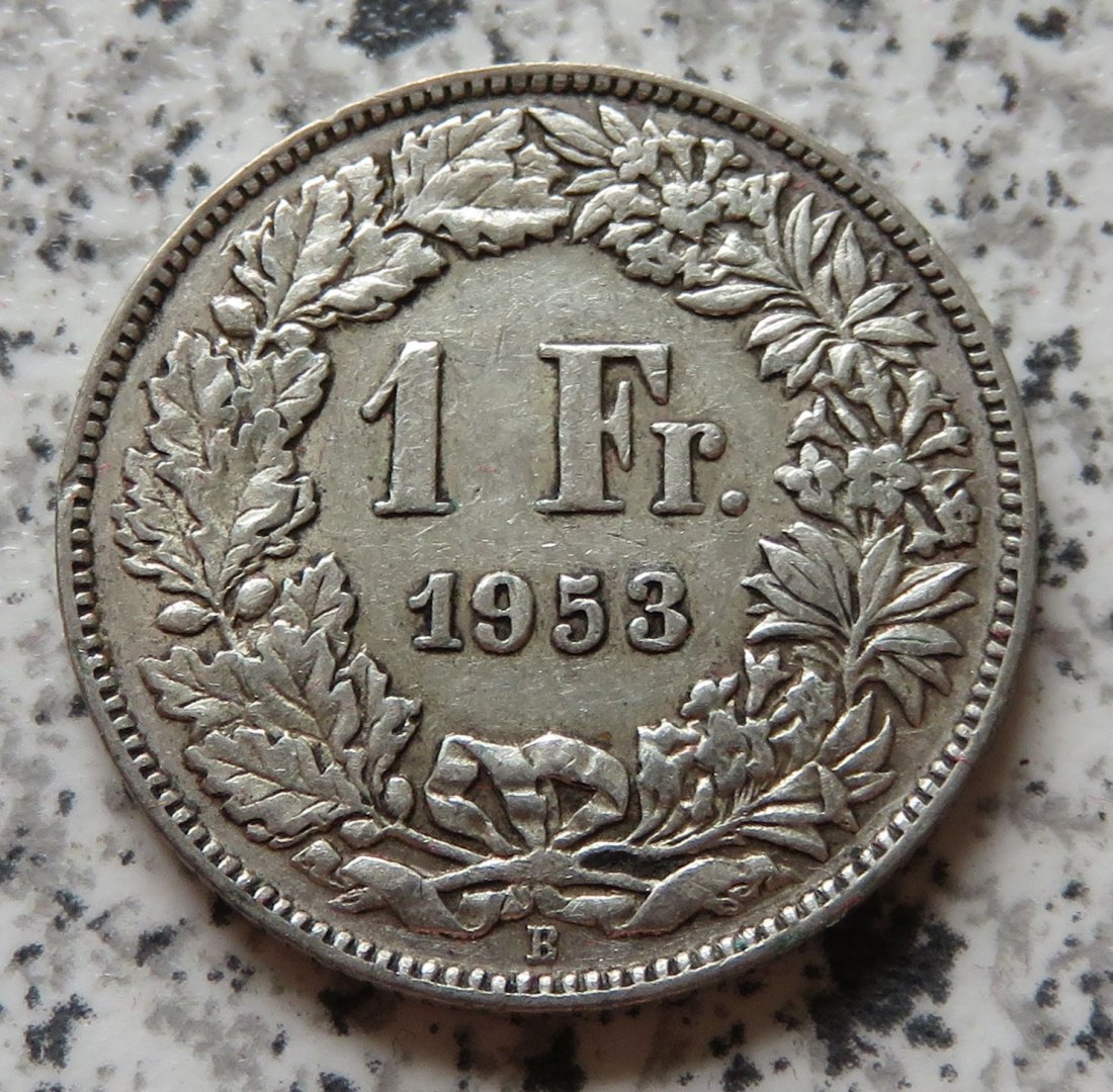  Schweiz 1 Franken 1953   