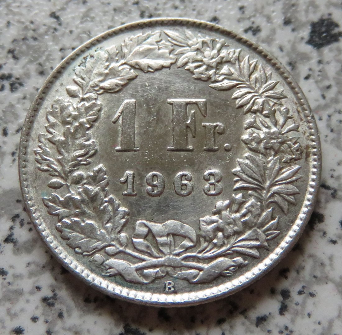  Schweiz 1 Franken 1963   