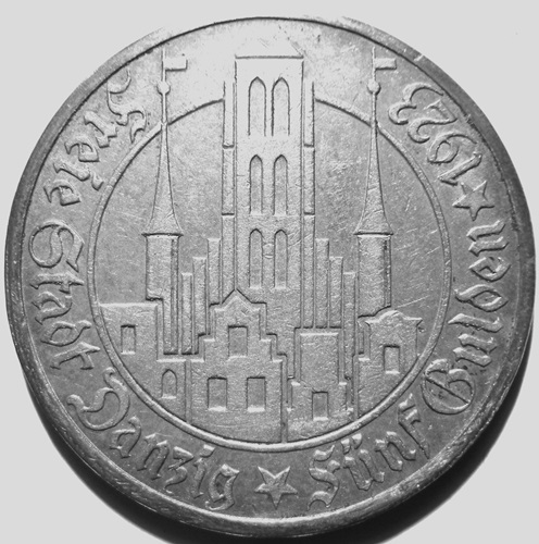  Danzig 5 Gulden 1923   