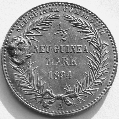  Deutsch Neuguinea 1/2 Mark 1894   
