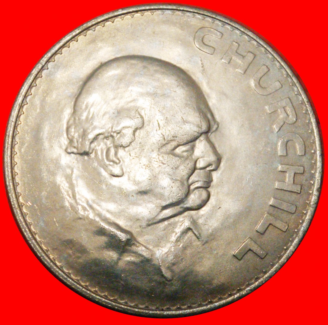  * CHURCHILL (1874-1965):GREAT BRITAIN★CROWN 1965 1+A! ELIZABETH II 1953-2022★LOW START ★ NO RESERVE!   