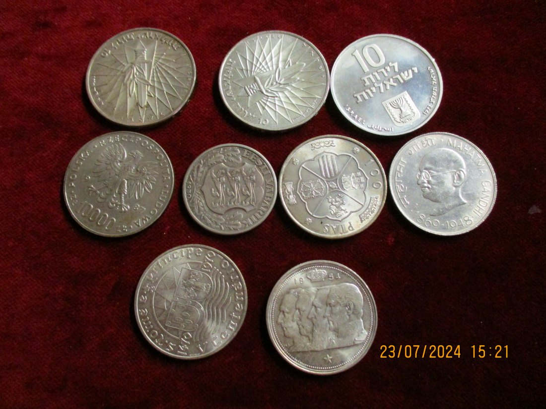  Lot Sammlung Silber - Münzen siehe Foto / L2   