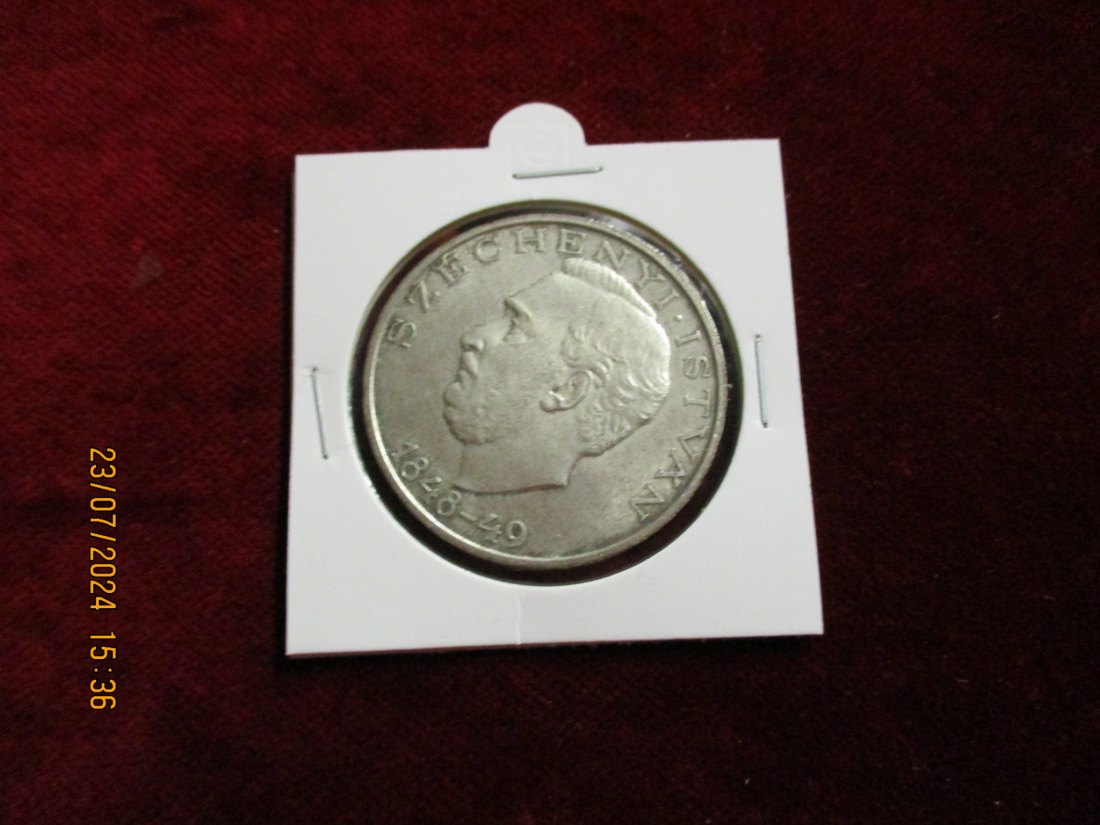  UNGARN: 10 Forint 1948, 100 Jahre Revolution-Graf Szèchenyi Silber - Münze   