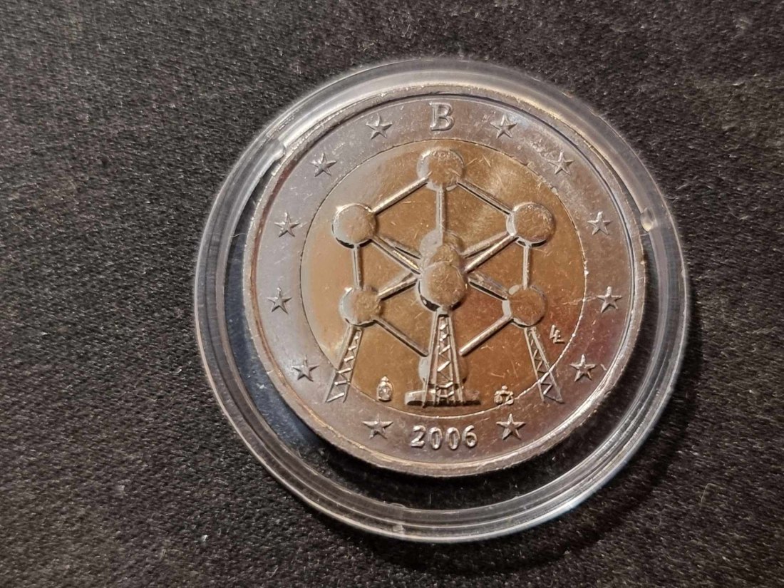  Belgien 2 Euro Sondermünze 2006 - Atomium STG   