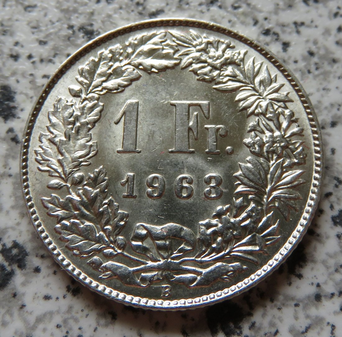  Schweiz 1 Franken 1963   