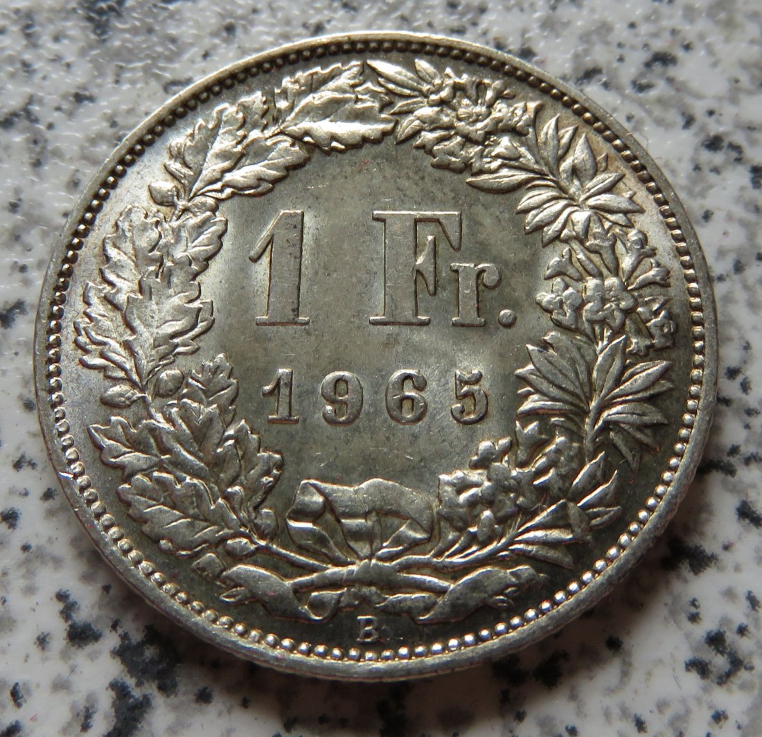  Schweiz 1 Franken 1965   