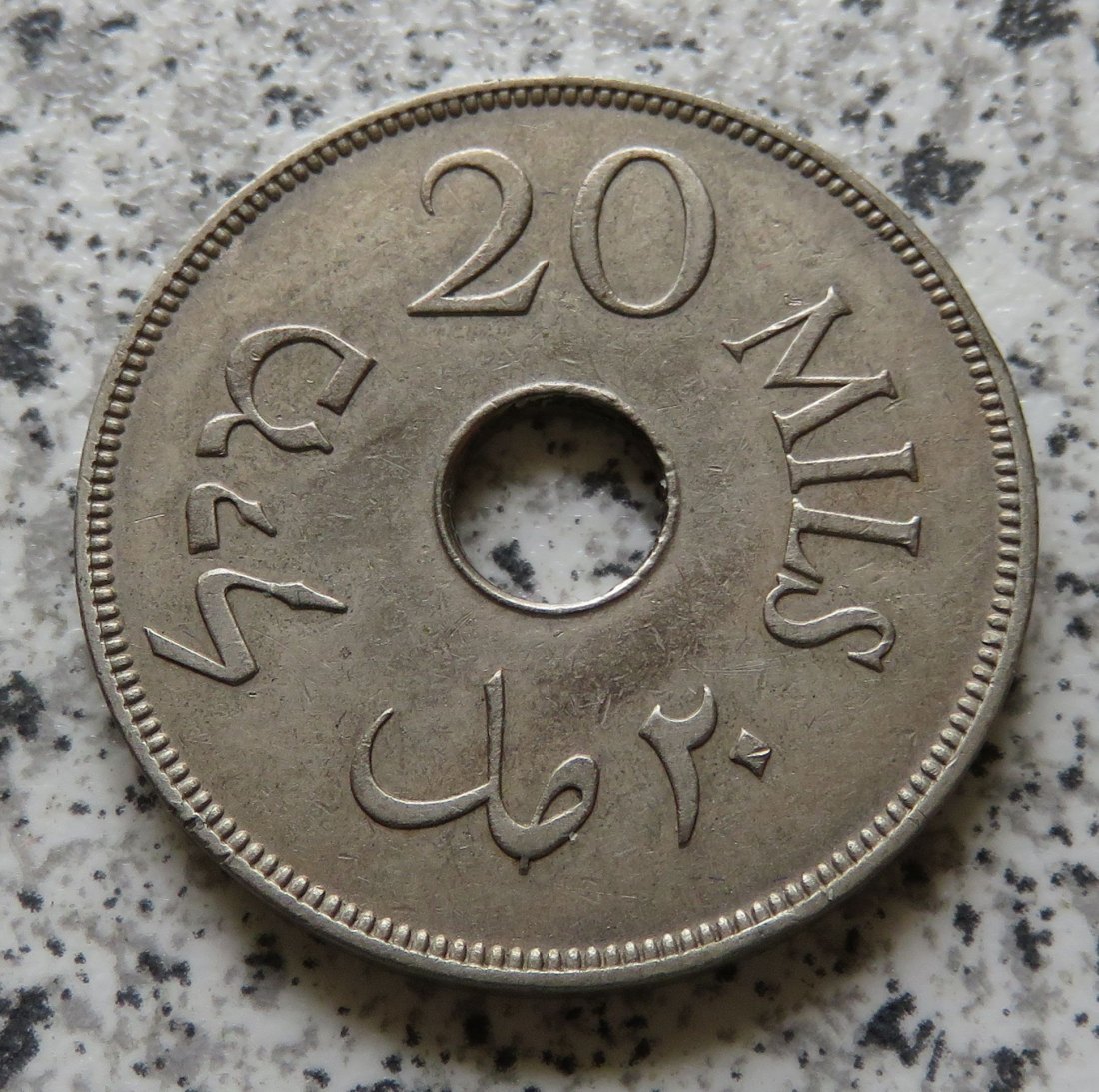  Palästina 20 Mils 1927   