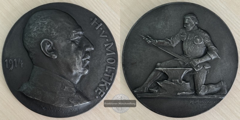  Deutschland Bronze Medaille    1914 Helmuth von Moltke   FM-Frankfurt   
