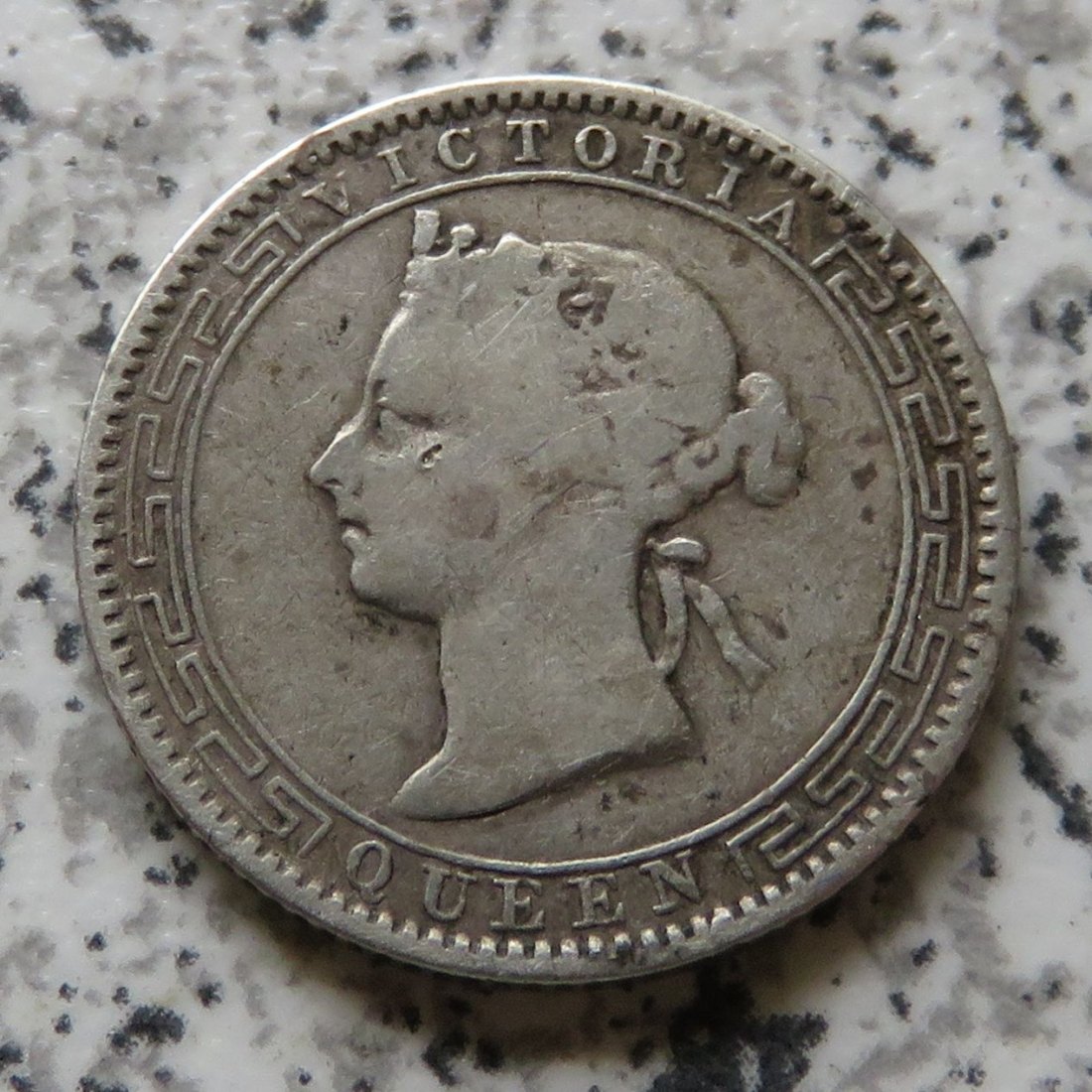  Ceylon 25 Cents 1893   