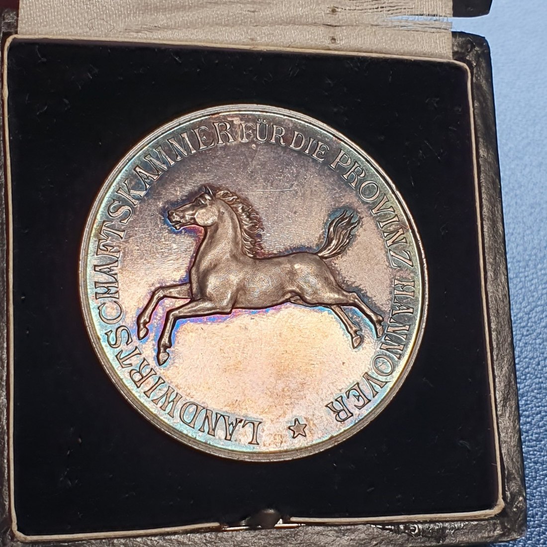  Medaille Silber 990 gepunzt FÜR HERVORRAGENDE DIENSTE Landwirtschaftskammer Hannover   
